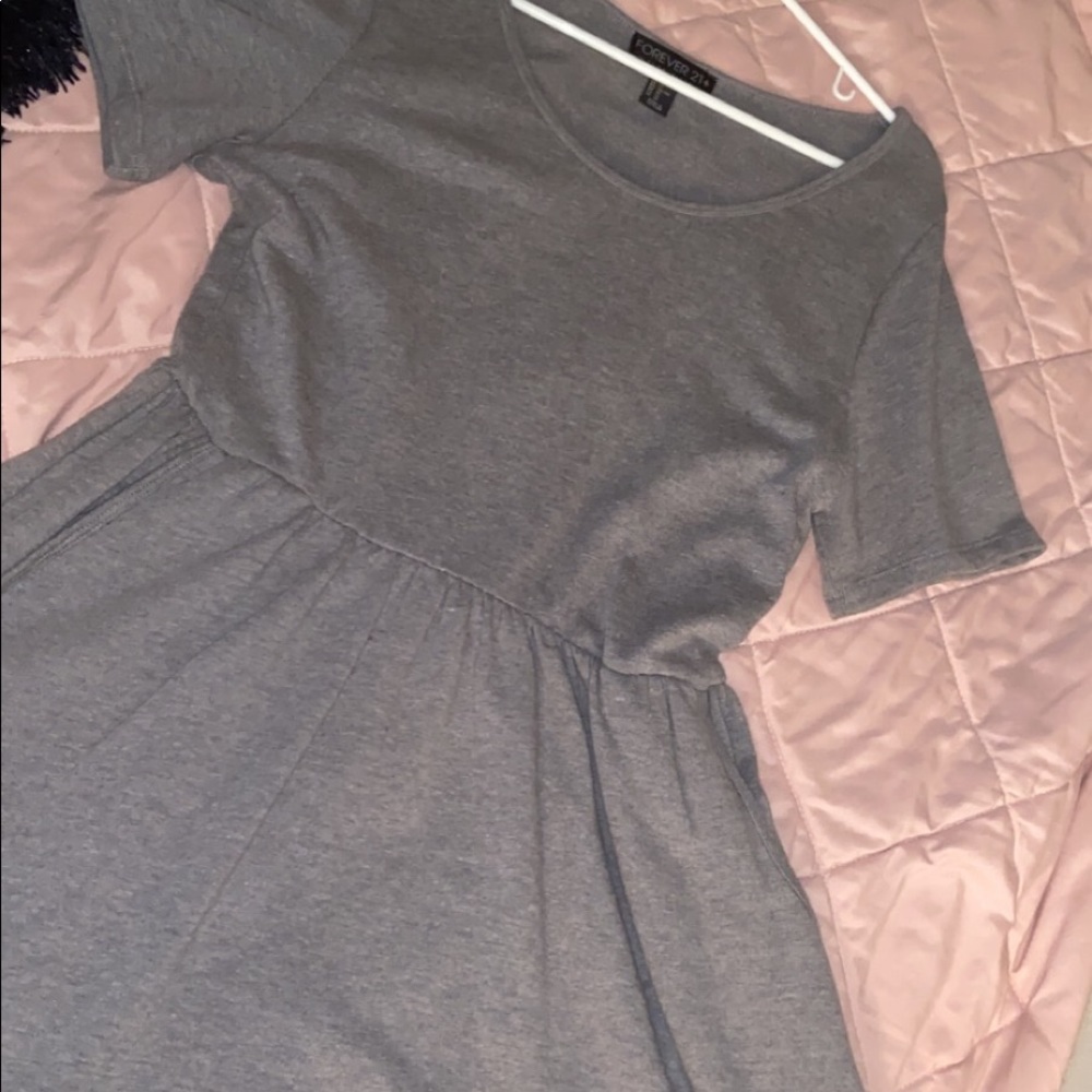 Knitted Peplum Pocket Dress